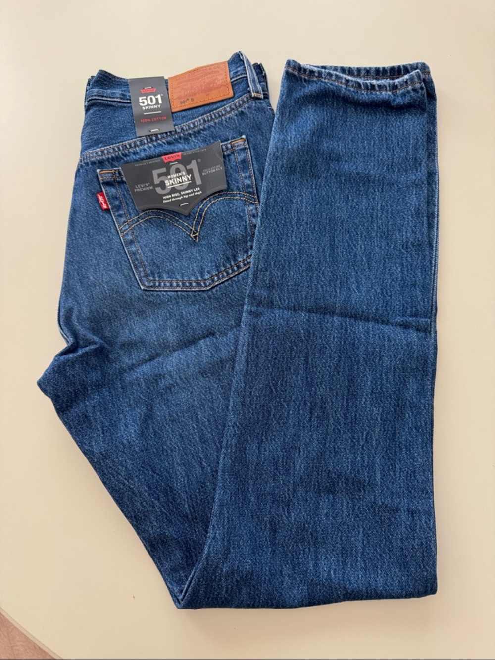 Levi's 501 Skinny Women’s Jeans - Navy Blue 29x32
